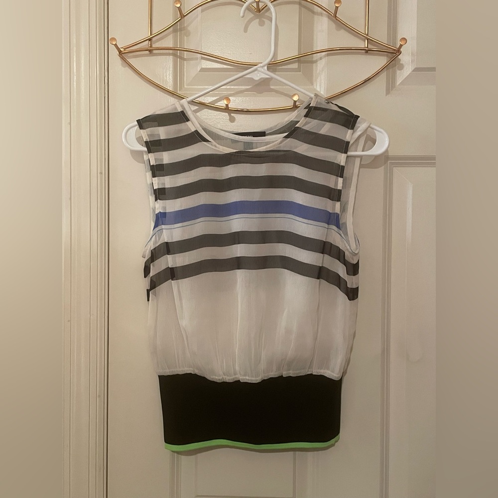🧡Diesel Striped Tank Top w Elastic Waist
